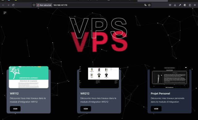 Image de mon vps